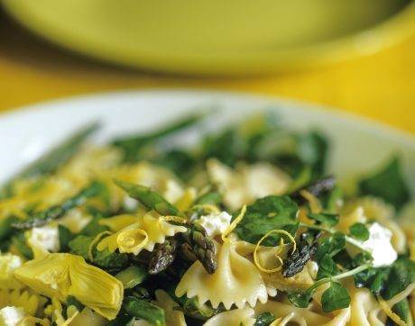 RECIPE: Lemony Asparagus and Artichoke Pasta Salad