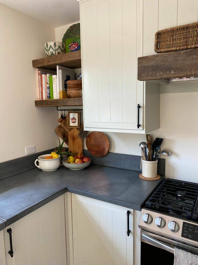 A newly renovated, modern kitchen.