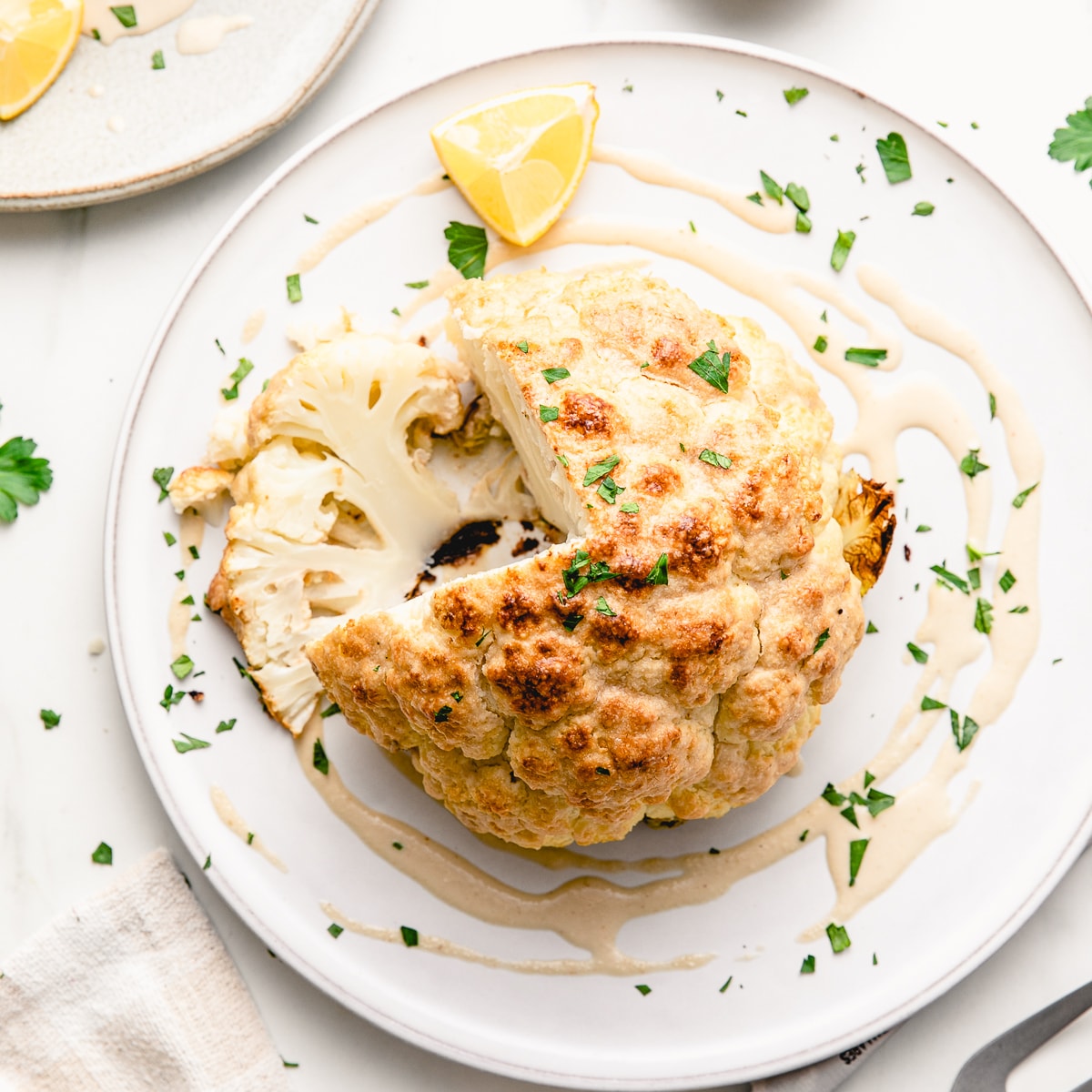 Whole Roasted Cauliflower