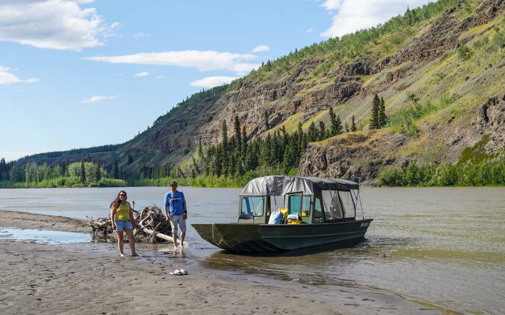 Alongside the Yukon River.